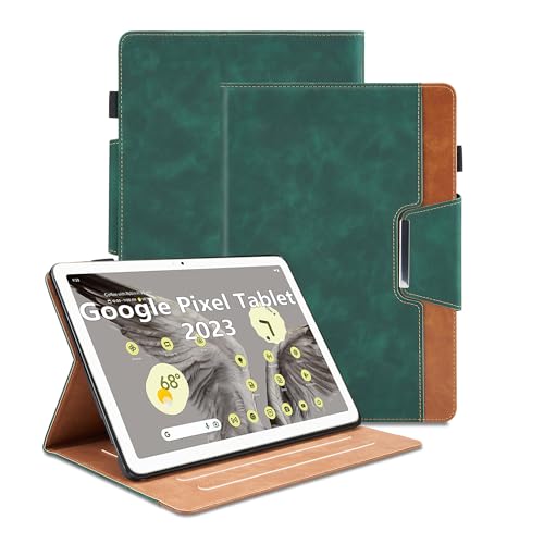 Hülle für Google Pixel Tablet 2023 11 Zoll PU Leder Multi-Winkel Ständer Folio Schutzhülle Case mit Kartentasche und Stand Funktion Smart Cover, Grün Hülle für Google Pixel Tablet 2023 11 Zoll PU Leder Multi-Winkel Ständer Folio Schutzhülle Case mit Kartentasche und Stand Funktion Smart Cover, Grün von Oduio