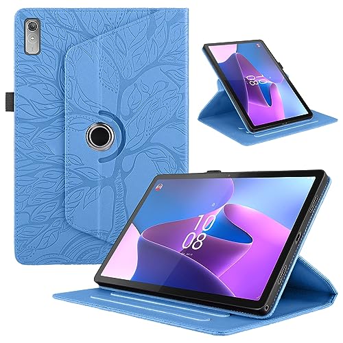 Hülle für Lenovo Tab P11 (2nd Gen) 2022 11.5 Zoll, Premium PU Leder Multi-Winkel 360 Stoßfeste Grad Drehbare Leichte Schutzhülle, Rotating Case Cover mit Stand Funktion - Blau von Oduio