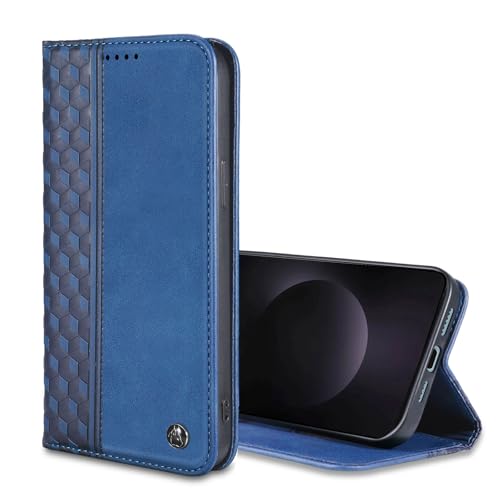 Oduio Schutzhülle für Samsung Galaxy S25 Edge 2025 – PU-Leder-Klapphülle mit Kartenfächern, starker magnetischer Folio-Ständer, Blau Oduio Schutzhülle für Samsung Galaxy S25 Edge 2025 – PU-Leder-Klapphülle mit Kartenfächern, starker magnetischer Folio-Ständer, Blau von Oduio