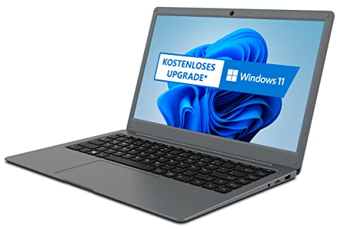 ODYS mybook PRO14 SE 14,1" Full-HD IPS Notebook (Intel N4120 4x2,6GHz, 4GB RAM, 128GB eMMC (erweiterbar max 1TB SSD), Mini HDMI, USB3.0, MicroSD, WLAN, Bluetooth) Win 10 Pro (Win 11 Upgrade kostenlos) von Odys