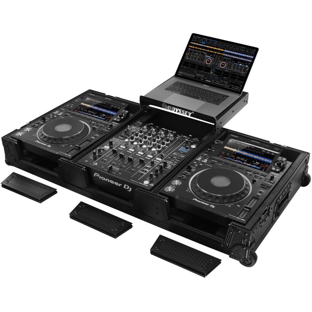 Odyssey 810141 Industrial Board Glide Style Case for 3-piece DJ Set von Odyssey