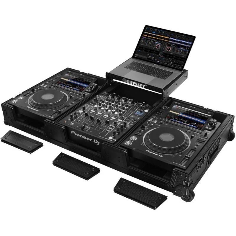 Odyssey 810141 Industrial Board Glide Style Case for 3-piece DJ Set von Odyssey