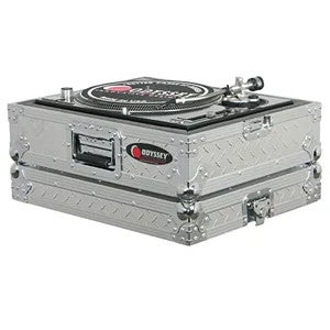 Odyssey FTTDIA Technics 1200-Style Turntable Flight Case (Silver Diamond) von Odyssey