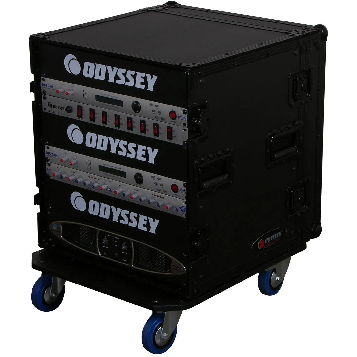 Odyssey FZAR12WBL 19" Rack with Wheels, 12U (Black) von Odyssey