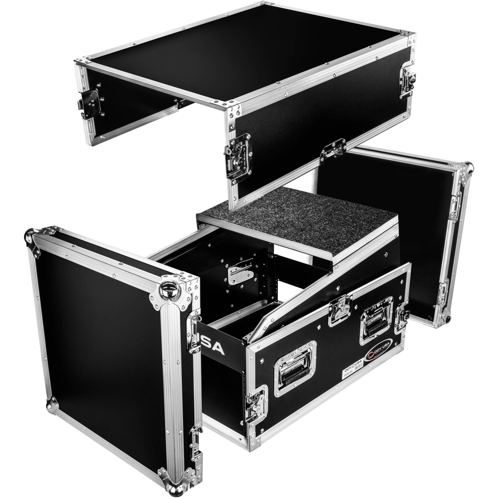Odyssey FZGS1404 Pro Combo Rack Case with Laptop Shelf von Odyssey