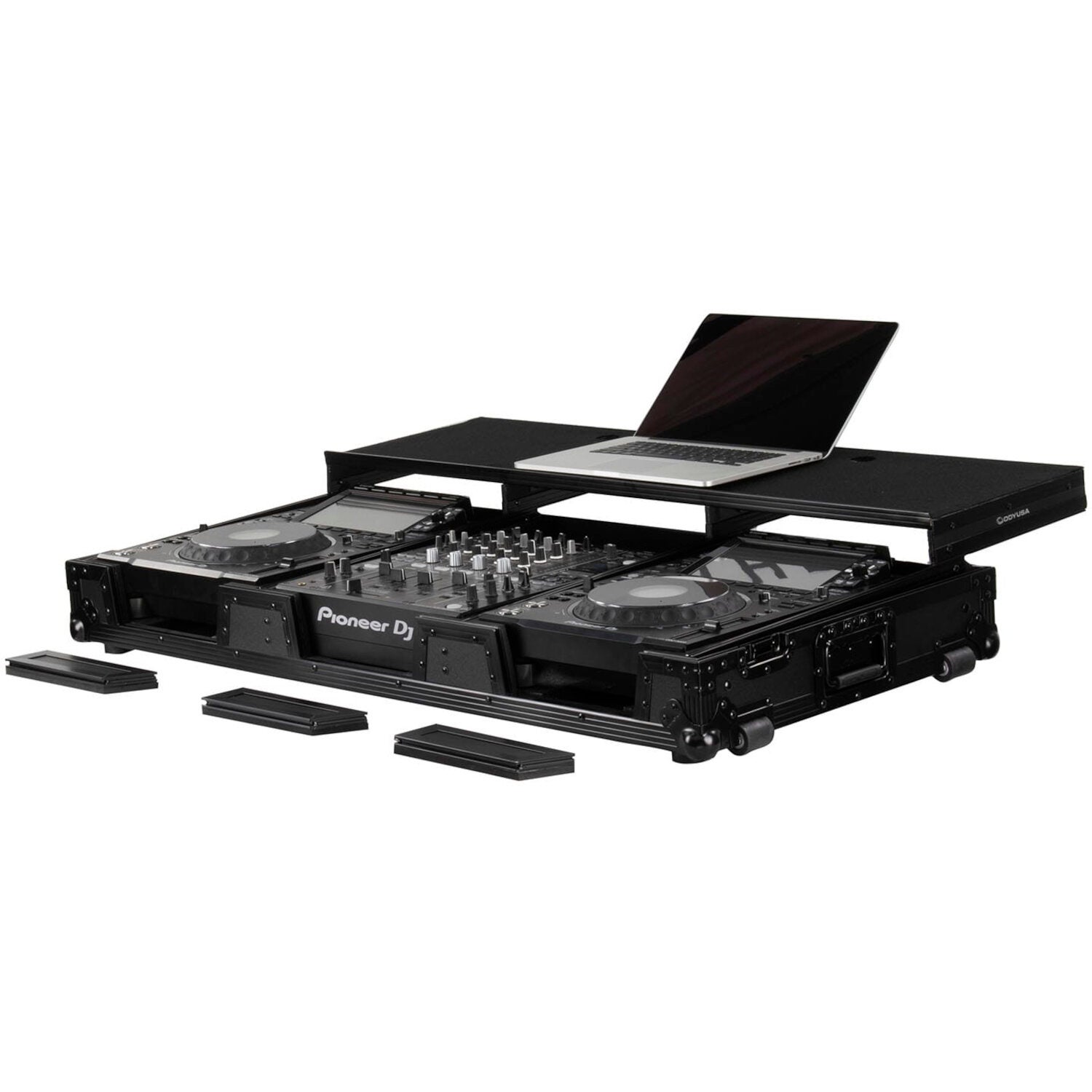 Odyssey FZGSP12CDJW2BL Black Label Glide Style Universal DJ Flight Case von Odyssey
