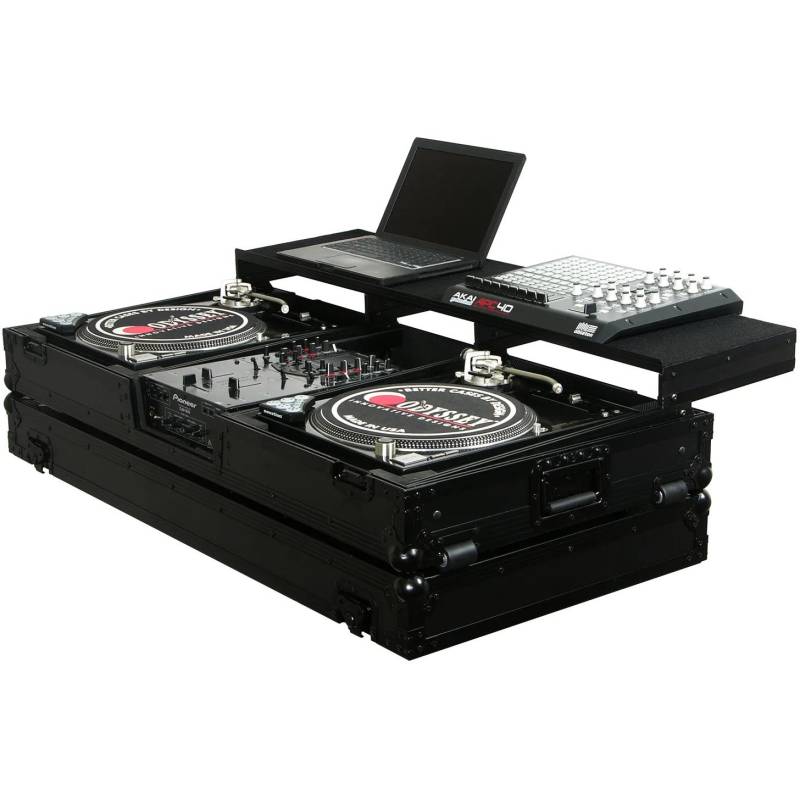 Odyssey FZGSPBM10WBL Universal Case for 1x 10" Mixer + 2x Battle-Position Turntables (Black) von Odyssey