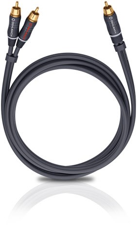 BOOOM! Y-Adapterkabel (3m) Subwooferkabel anthrazit von Oehlbach