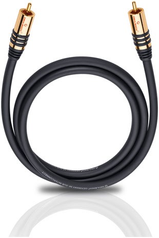 NF Sub-Kabel Cinch/Cinch (5m) mono Cinchkabel schwarz von Oehlbach
