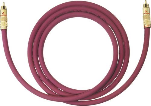 Oehlbach Cinch Audio Anschlusskabel [1x Cinch-Stecker - 1x Cinch-Stecker] 1.00m Bordeaux vergoldete von Oehlbach