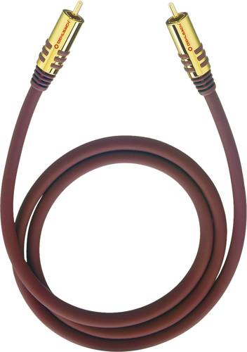 Oehlbach Cinch Audio Anschlusskabel [1x Cinch-Stecker - 1x Cinch-Stecker] 5.00m Bordeaux vergoldete von Oehlbach