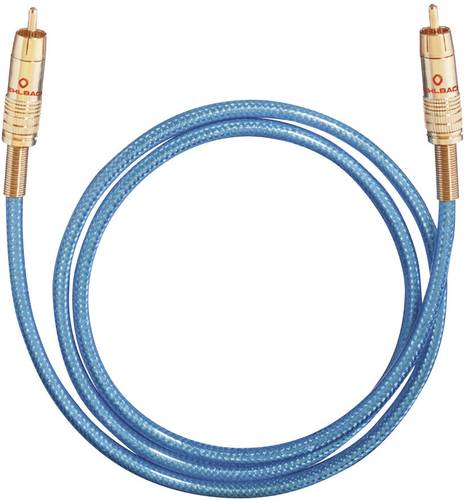 Oehlbach Cinch-Digital Digital-Audio Anschlusskabel [1x Cinch-Stecker - 1x Cinch-Stecker] 0.50m Blau von Oehlbach