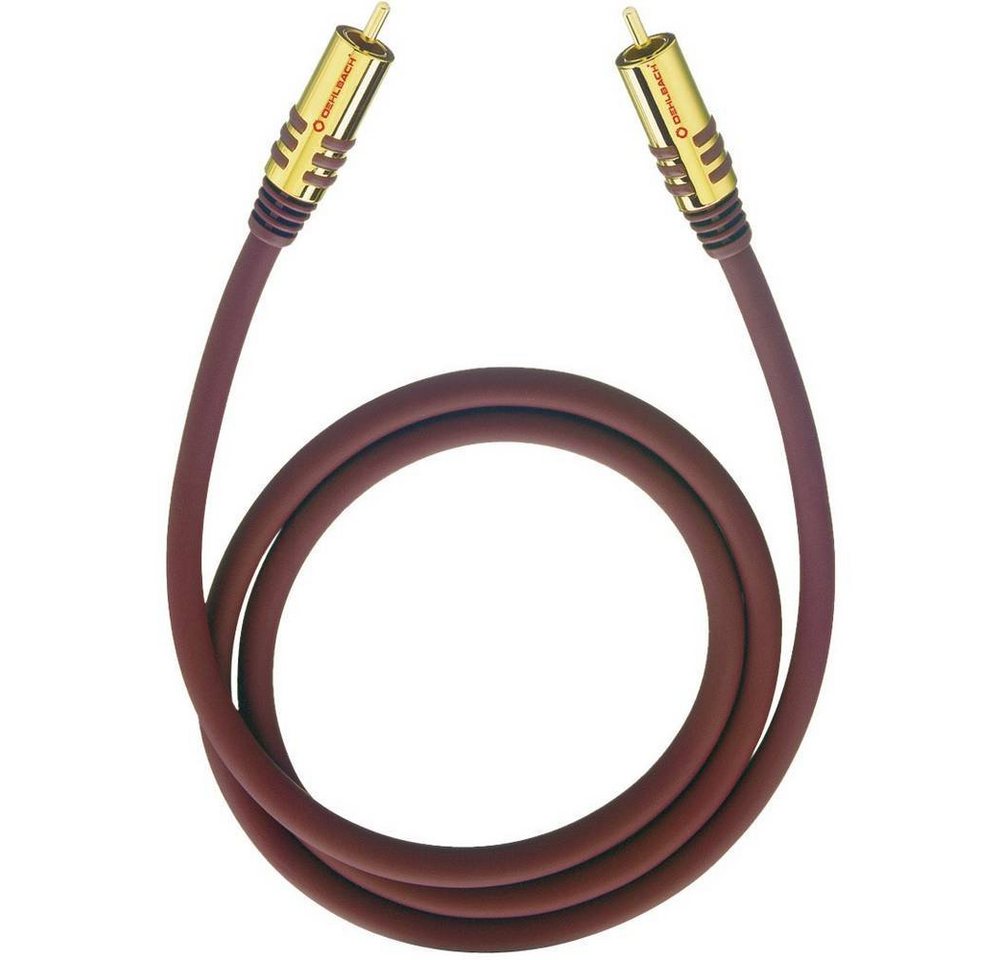 Oehlbach Cinch-Subwoofer Anschluss-Kabel NF 1 m Audio- & Video-Kabel, (1.00 cm), vergoldete Steckkontakte von Oehlbach