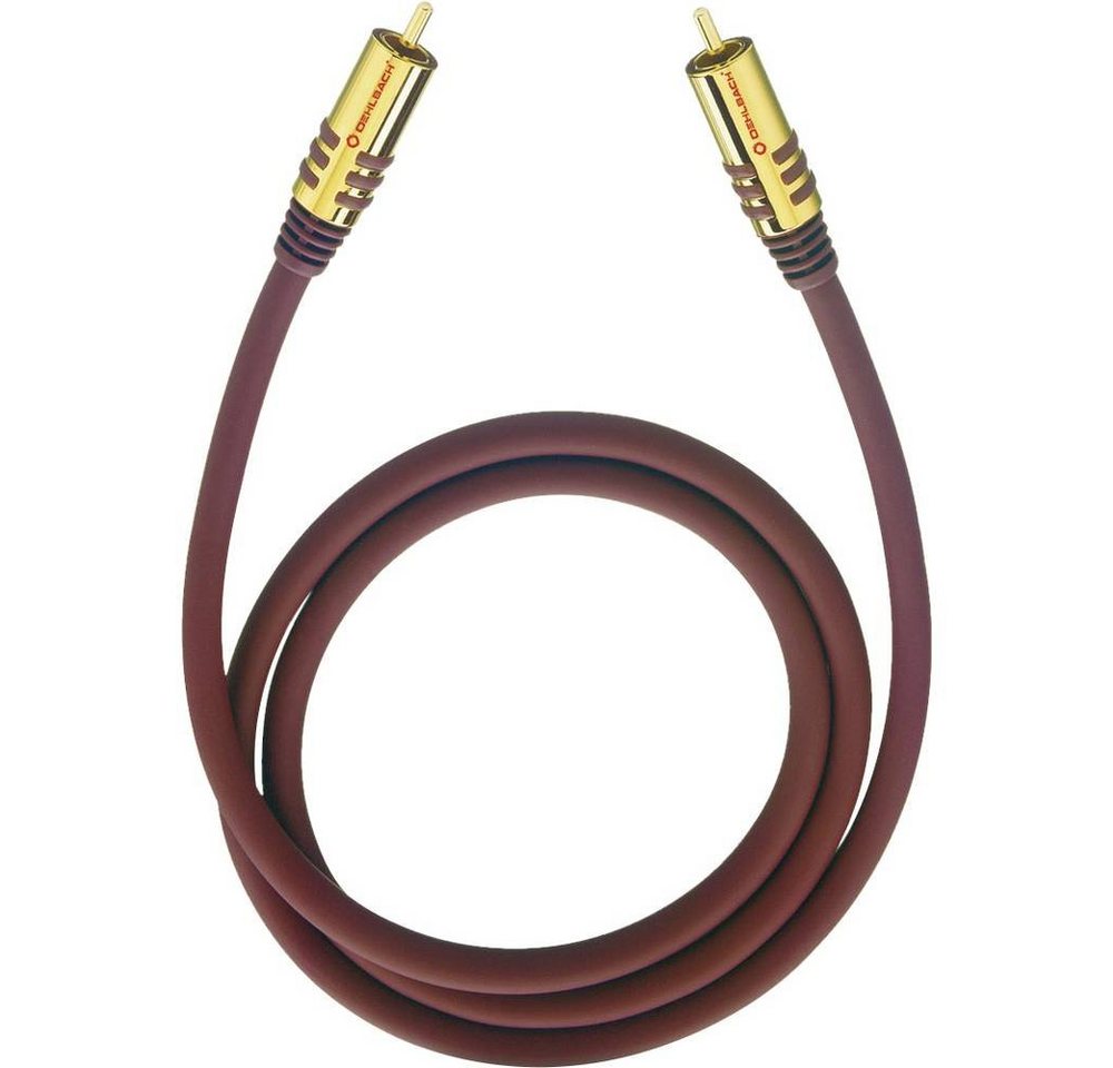 Oehlbach Cinch-Subwoofer Anschluss-Kabel NF 3 m Audio- & Video-Kabel, (3.00 cm), vergoldete Steckkontakte von Oehlbach