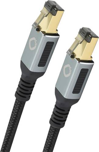 Oehlbach D1C13352 RJ45 Netzwerkkabel, Patchkabel CAT 8.1 1.00m Schwarz, Gold 1St. von Oehlbach