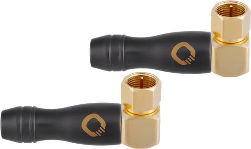 Oehlbach D1C4413 F-Winkelstecker vergoldet Anschlüsse: F-Stecker 2St. Oehlbach D1C4413 F-Winkelstecker vergoldet Anschlüsse: F-Stecker 2St. von Oehlbach
