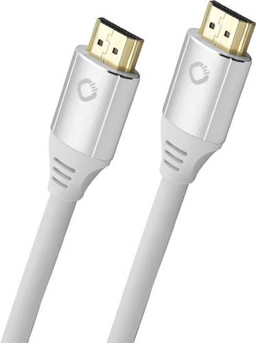 Oehlbach HDMI Anschlusskabel HDMI-A Stecker, HDMI-A Stecker 0.75m Weiß D1C92488 Ultra HD (8K), verg von Oehlbach