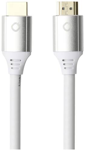 Oehlbach HDMI Anschlusskabel HDMI-A Stecker, HDMI-A Stecker 5.00m Weiß D1C92497 Ultra HD (8K), verg von Oehlbach