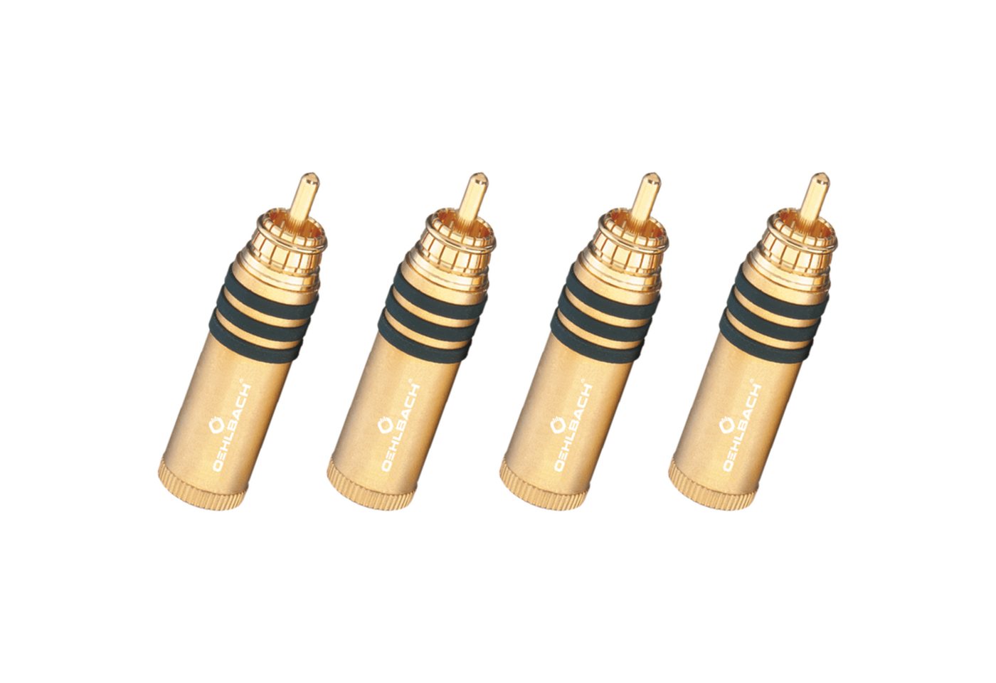 Oehlbach Hyper Cut Cool Gold Excellenter Cinch-Stecker bis 11mm Audio- & Video-Adapter Cinch von Oehlbach