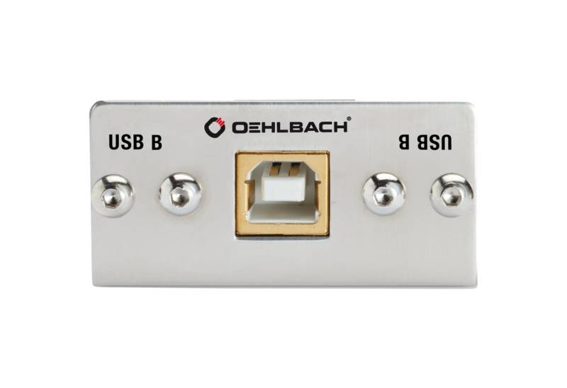 Oehlbach MMT-C USB.2 B/B USB-2.0-B/B-Multimedia Einsatz mit Kabelpeitsche USB-Adapter von Oehlbach