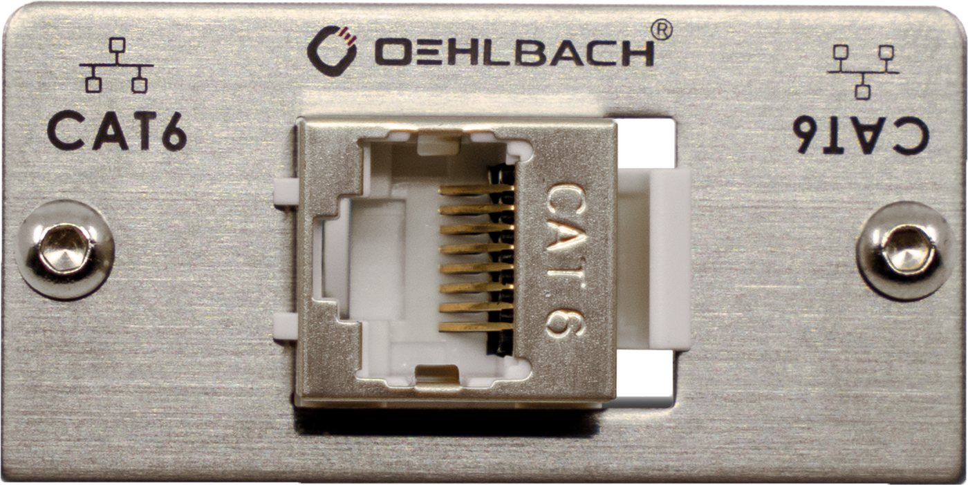 Oehlbach MMT-G Cat 6 CAT 6 Multimedia Einsatz mit Genderchanger LAN-Kabel von Oehlbach