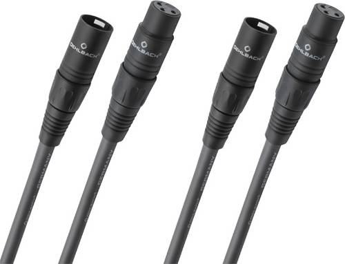 Oehlbach NF 14 Master X XLR Verbindungskabel [1x XLR-Stecker - 1x XLR-Buchse] 1.00m Anthrazit von Oehlbach