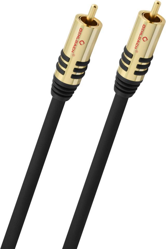 Oehlbach NF Sub Subwoofer Cinch-Kabel Audio-Kabel, Cinch, Cinch (100 cm), Flexibel, Hochwertiges Kupfer von Oehlbach