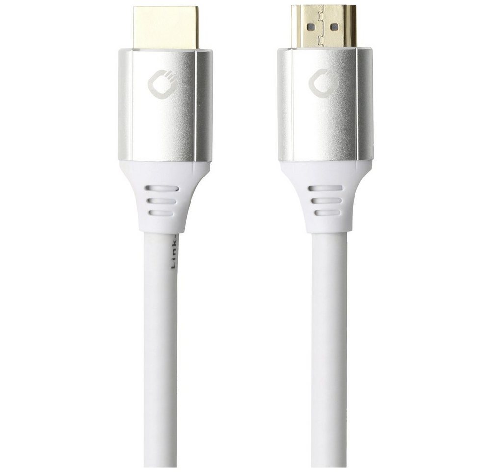 Oehlbach Oehlbach HDMI Anschlusskabel HDMI-A Stecker, HDMI-A Stecker 5.00 m Wei HDMI-Kabel, (500.00 cm) von Oehlbach