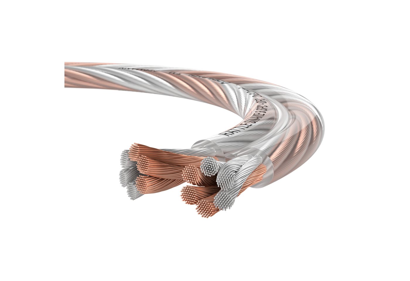 Oehlbach Rattle Snake 3 SP-30 Hochwertiges Lautsprecherkabel 2 x 3,0 mm² Audio-Kabel, offnes Ende, offnes Ende (400 cm), Hochwertiges Kupfer, Flexibel von Oehlbach