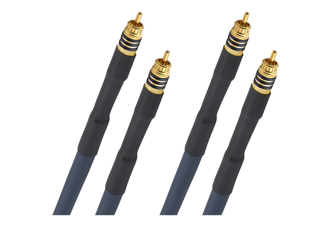 Oehlbach Series 1 High End symmetrisches NF Audio Cinch Kabel 1 Paar Audio-Kabel, 2 x Cinch, 2 x Cinch (200 cm), Hochwertiges Kupfer, Flexibel von Oehlbach