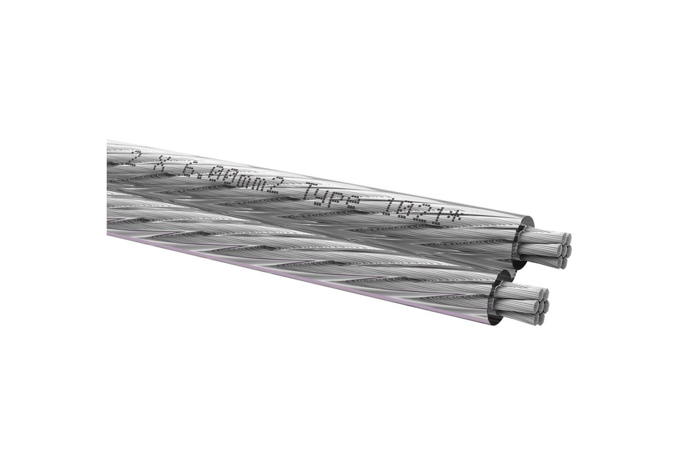 Oehlbach Silverline SP-60 Lautsprecherkabel 2x6mm² Audio-Kabel, offnes Ende, offnes Ende (400 cm), Hochwertiges Kupfer, Flexibel von Oehlbach