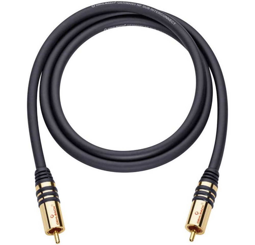 Oehlbach Subwoofer Cinch-Kabel Audio- & Video-Kabel, vergoldete Steckkontakte von Oehlbach