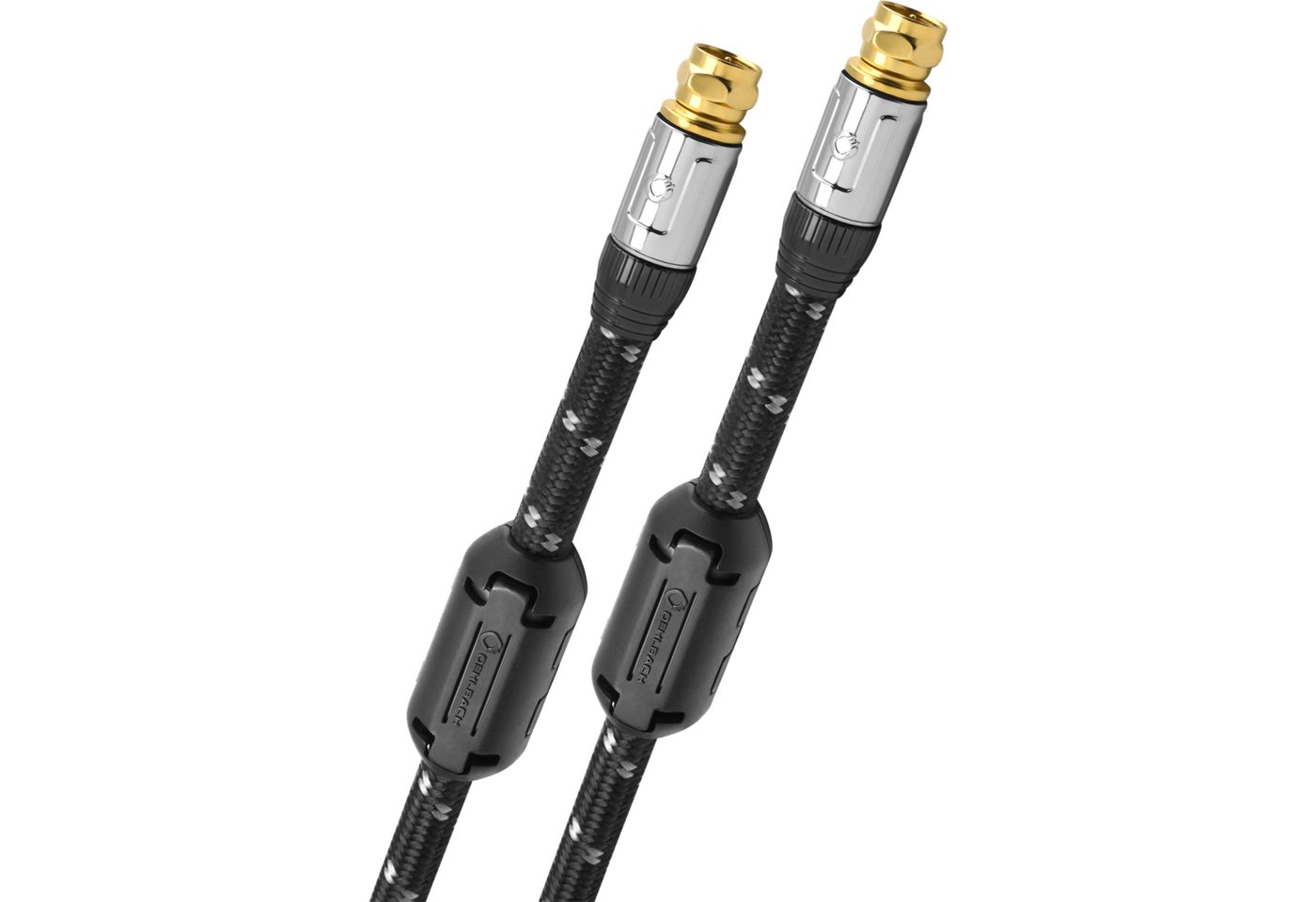 Oehlbach Transmission Ultra S High End Satellitenkabel Audio- & Video-Kabel, Antennen F-Stecker, Antennen F-Stecker (75 cm), Effektive Schirmung von Oehlbach