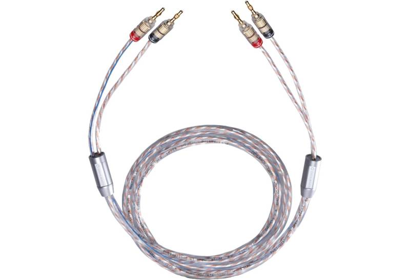 Oehlbach Twin Mix Two B Hochwertiges Lautsprecherkabel Set 2x6,0mm², 1 Paar Audio-Kabel, 2 x Bananen Stecker, 2 x Bananen Stecker (200 cm) von Oehlbach