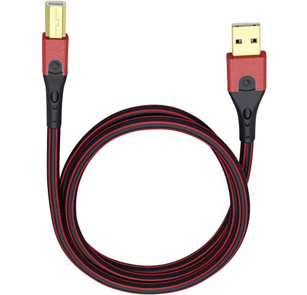 Oehlbach USB 2 Anschlusskabel A/B 1 m USB-Kabel, vergoldete Steckkontakte von Oehlbach