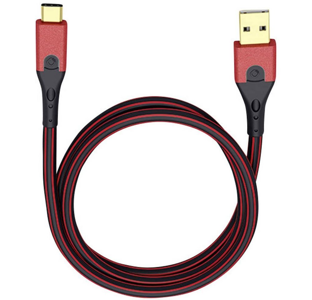 Oehlbach USB 3.1 Anschlusskabel A/USB-C™ 1 m USB-Kabel, vergoldete Steckkontakte von Oehlbach