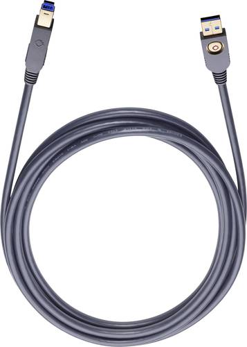 Oehlbach USB-Kabel USB 3.2 Gen1 (USB 3.0 / USB 3.1 Gen1) USB-A Stecker, USB-B Stecker 5.00m Schwarz von Oehlbach