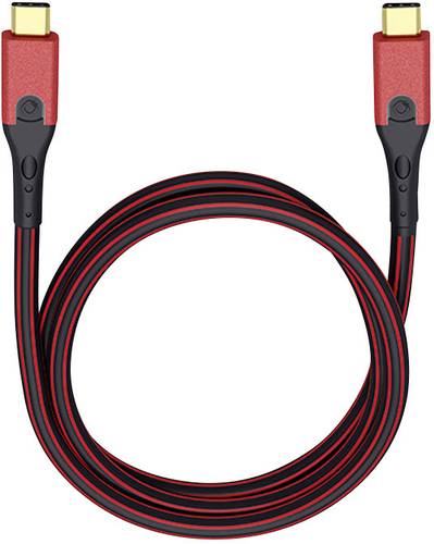 Oehlbach USB-Kabel USB 3.2 Gen1 (USB 3.0 / USB 3.1 Gen1) USB-C® Stecker, USB-C® Stecker 1.00m Rot/ von Oehlbach
