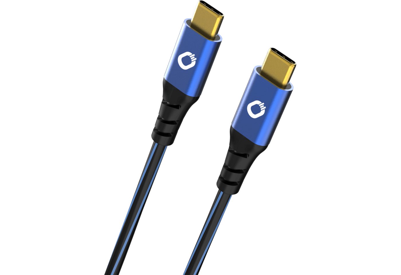 Oehlbach USB Plus CC USB 4.0 Gen2×2 Typ C - Typ C USB-Kabel, USB Typ-C, USB Typ-C (50 cm), Anschlusssockel, Effektive Schirmung von Oehlbach