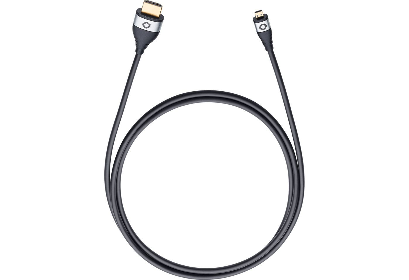 Oehlbach i-Connect HS micro High-Speed-HDMI®-Kabel mit Ethernet HDMI-Kabel, HDMI Mico, HDMI (180 cm) von Oehlbach