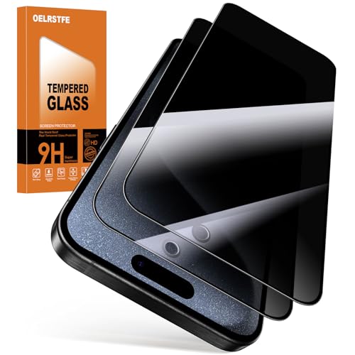 Oelrstfe 2 Stück Sichtschutz Schutzfolie für iPhone 16 Pro 9H Härte Privacy Anti-Spy Displayschutzfolie Displayschutz Bläschenfrei Kratzfest Anti-fingerabdrück Privatsphäre Blickschutzfolie Oelrstfe 2 Stück Sichtschutz Schutzfolie für iPhone 16 Pro 9H Härte Privacy Anti-Spy Displayschutzfolie Displayschutz Bläschenfrei Kratzfest Anti-fingerabdrück Privatsphäre Blickschutzfolie von Oelrstfe