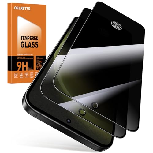 Oelrstfe 2 Stück Sichtschutz Schutzfolie für Samsung Galaxy S23 Ultra 9H Härte Privacy Anti-Spy Displayschutzfolie Displayschutz Bläschenfrei Kratzfest Privatsphäre Blickschutzfolie von Oelrstfe