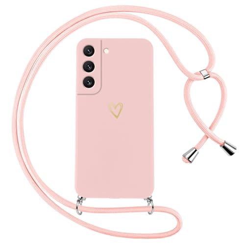 Oelrstfe Handykette für Samsung Galaxy S21 Plus 5G Hülle mit Band Herz Motiv Handyhülle für zum Umhängen Silikon Stoßfest Ultra Dünn Weich Schutzhülle mit Kordel Necklace Kette Love Muster Case,Rosa Oelrstfe Handykette für Samsung Galaxy S21 Plus 5G Hülle mit Band Herz Motiv Handyhülle für zum Umhängen Silikon Stoßfest Ultra Dünn Weich Schutzhülle mit Kordel Necklace Kette Love Muster Case,Rosa von Oelrstfe