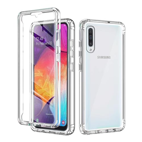 Oelrstfe Hülle Kompatibel mit Samsung Galaxy A50/A50s/A30s, Transparent HandyHülle 360 Grad Weiche Silikon TPU Schutzhülle Stoßfest Komplettschutz Bumper Case, Durchsichtige Cover für Samsung A50 6.4" von Oelrstfe