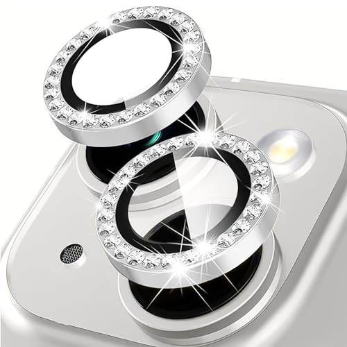 Oelrstfe Kamera Schutz für iPhone 15/15 Plus Kameraschutz,Kratzfest 9H Härte HD Linsenschutz Schutzfolie,Kamera Displayschutz Schutzglas Ultra-Transparent Glitzer Linse Displayschutzfolie,Silber Oelrstfe Kamera Schutz für iPhone 15/15 Plus Kameraschutz,Kratzfest 9H Härte HD Linsenschutz Schutzfolie,Kamera Displayschutz Schutzglas Ultra-Transparent Glitzer Linse Displayschutzfolie,Silber von Oelrstfe