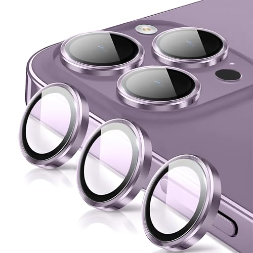 Oelrstfe Kamera Schutz für iPhone 15 Pro/15 Pro Max Kameraschutz,Kratzfest 9H Härte HD Linsenschutz Schutzfolie,Kamera Displayschutz Schutzglas Ultra-Transparent Glitzer Linse Displayschutzfolie,Lila Oelrstfe Kamera Schutz für iPhone 15 Pro/15 Pro Max Kameraschutz,Kratzfest 9H Härte HD Linsenschutz Schutzfolie,Kamera Displayschutz Schutzglas Ultra-Transparent Glitzer Linse Displayschutzfolie,Lila von Oelrstfe