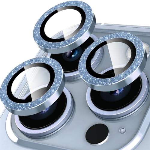 Oelrstfe Kamera Schutz für iPhone 15 Pro/15 Pro Max Kameraschutz,Kratzfest 9H Härte HD Linsenschutz Schutzfolie,Kamera Displayschutz Schutzglas Ultra-Transparent Glitzer Linse Displayschutzfolie,Blau Oelrstfe Kamera Schutz für iPhone 15 Pro/15 Pro Max Kameraschutz,Kratzfest 9H Härte HD Linsenschutz Schutzfolie,Kamera Displayschutz Schutzglas Ultra-Transparent Glitzer Linse Displayschutzfolie,Blau von Oelrstfe