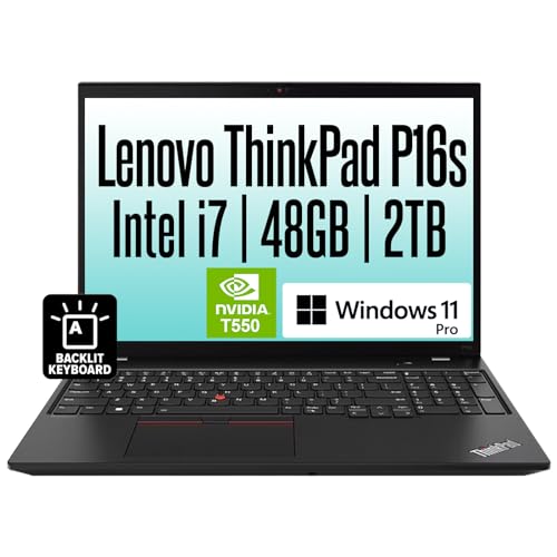 OEM Lenovo ThinkPad P16s, 16 Zoll FHD IPS, Intel i7-1260P 12 Core, 48 GB RAM, 2 TB NVMe, Quadro T550, WiFi 6, BT, FP, Backlit KB, RJ-45, W11P, 3YR, Business Laptop von Oemgenuine