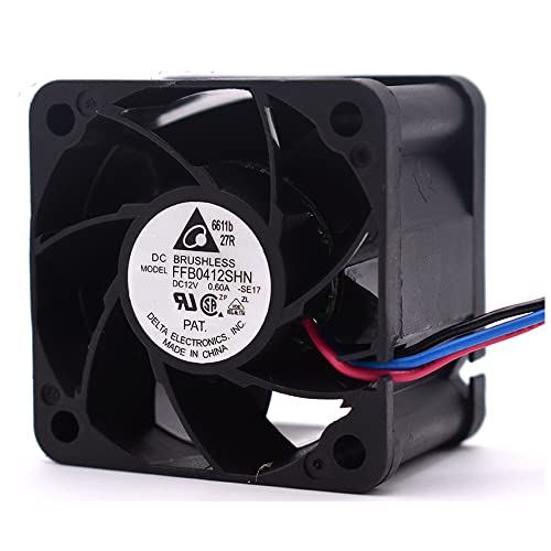 Oewnvmd FFB0412SHN 4028 4 cm 12 V 0,60 A – Starker Luftstromlüfter 40 x 40 x 28 mm Lüfter für ANTMINER AWP8 PSU Lüfter von Oewnvmd