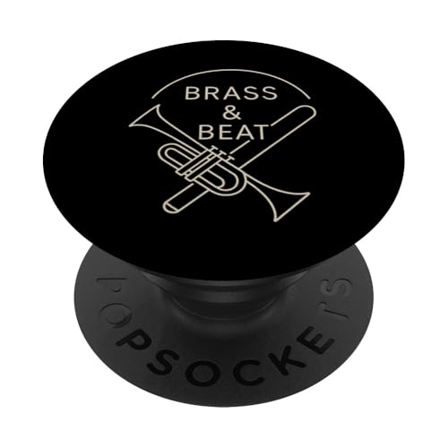 Abzeichen „Brass & Beat“ PopSockets Klebender PopGrip Abzeichen „Brass & Beat“ PopSockets Klebender PopGrip von Offbeat Two Tone Rocksteady Reggae Skanking music